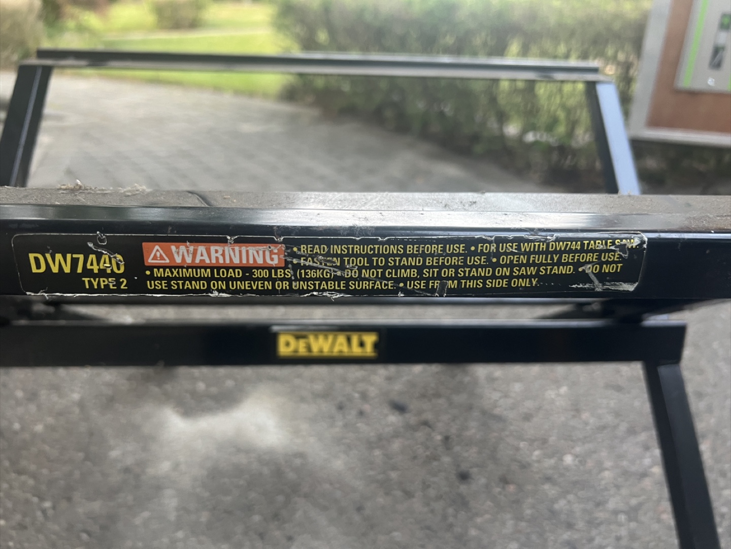 DeWalt DW7440 Type 2 Table Saw Stand - photo 4