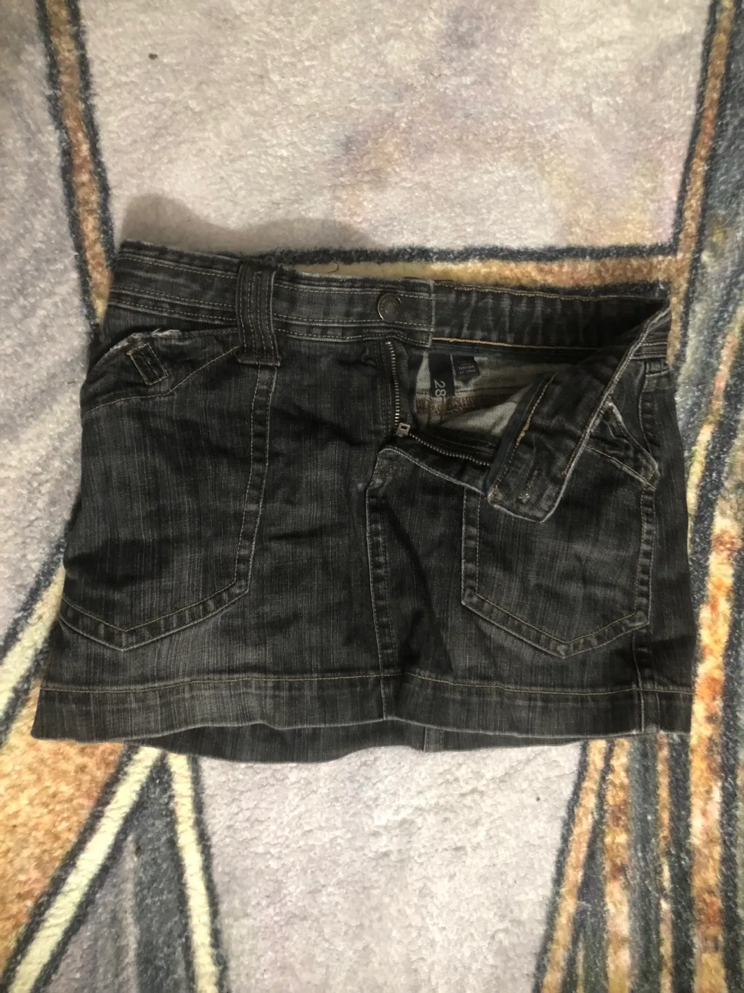 Denim Mini Skirt - Size 28 thumbnail