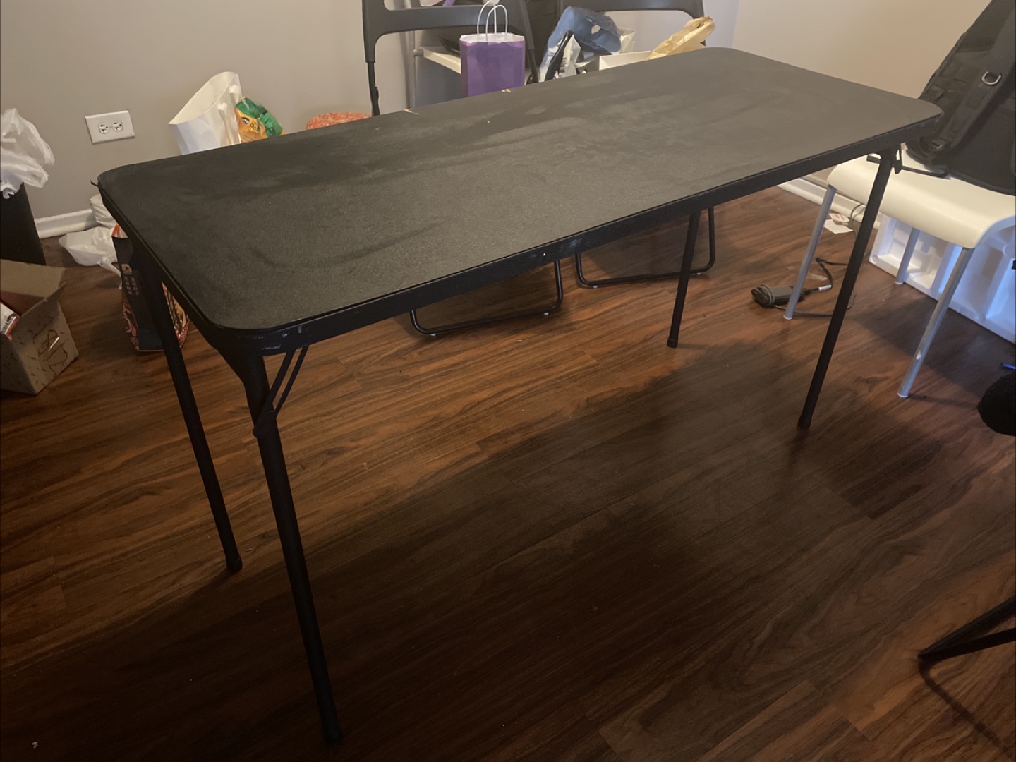 Black Folding Table