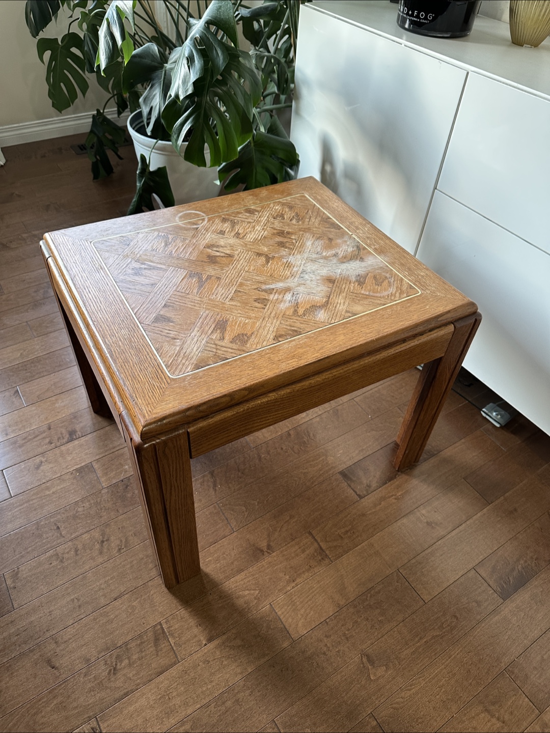 Solid Wood Rustic End Table – Great for DIY