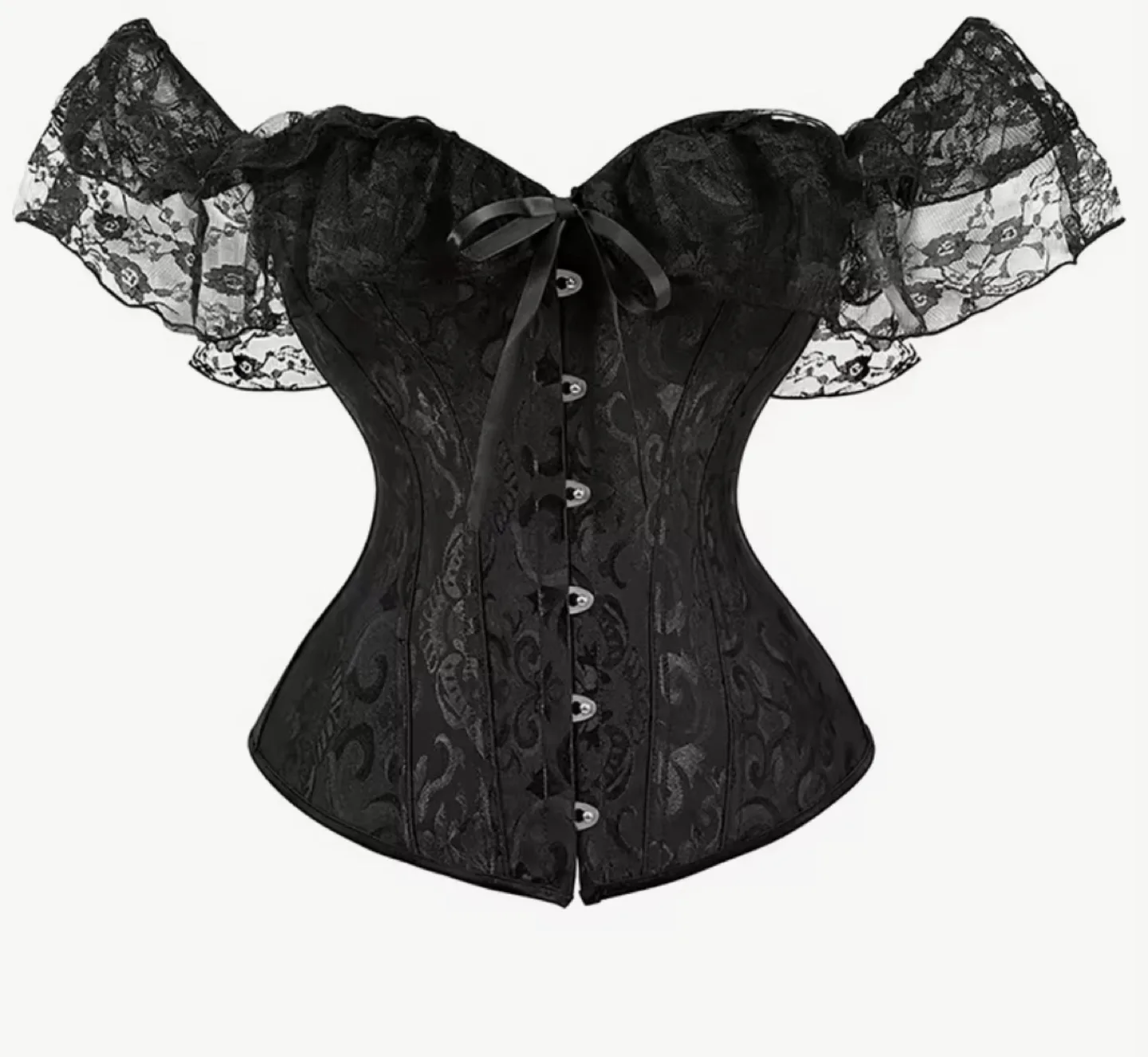 Off-Shoulder Corset Tops - Red, Green, Black image indicator(4)