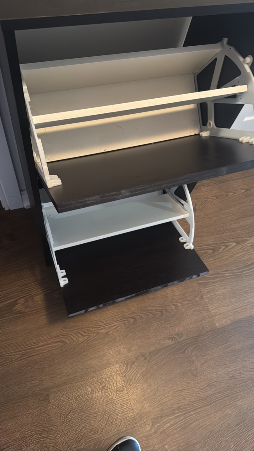 IKEA Hemnes Black-Brown Shoe Cabinet