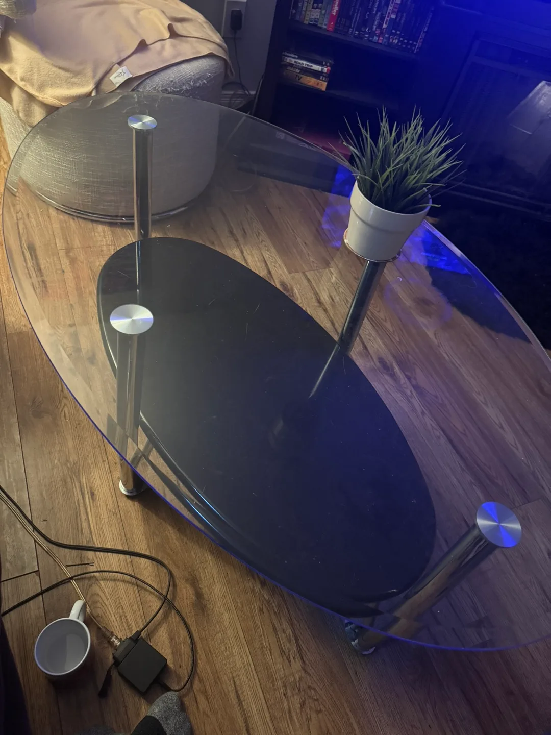 Oval Glass Coffee Table thumbnail