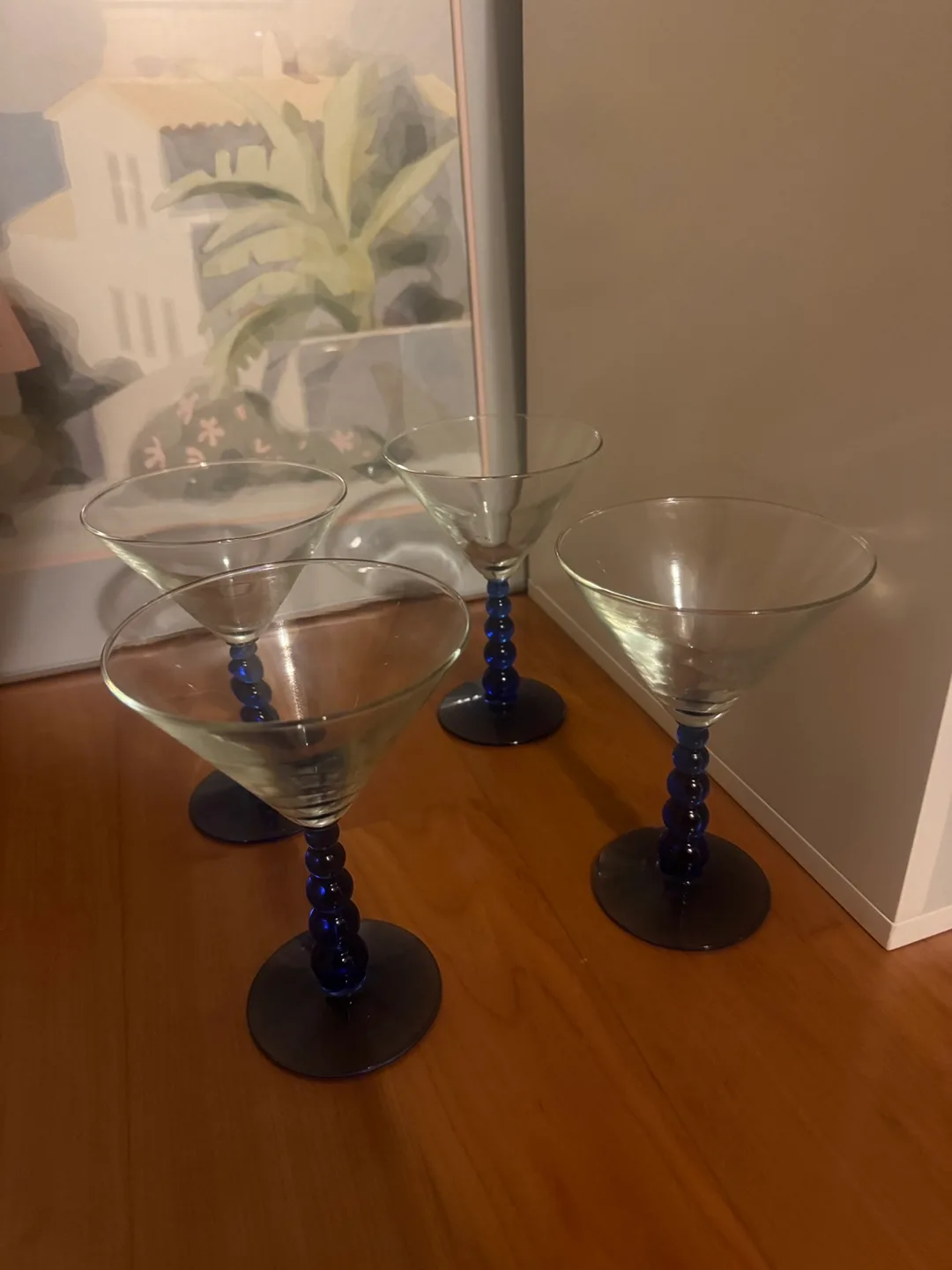 Martini Glasses with Stir Sticks - Set of 4 thumbnail