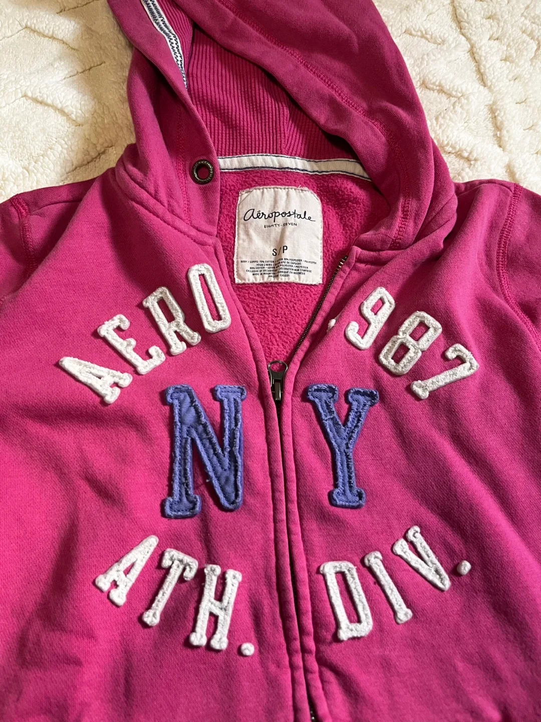 Aeropostale Pink Hoodie, Size S  #freecycle image indicator(3)