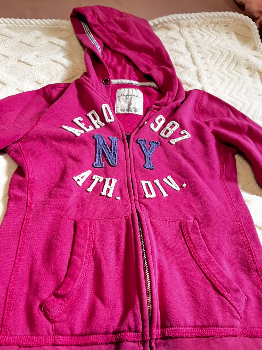 Aeropostale Pink Hoodie, Size S  #freecycle image indicator(2)