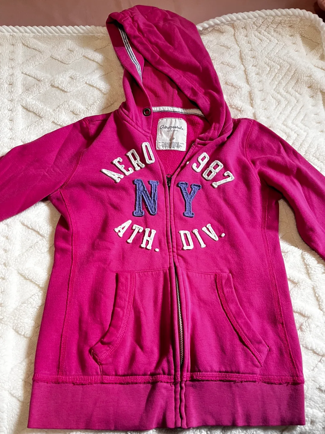 Aeropostale Pink Hoodie, Size S  #freecycle thumbnail