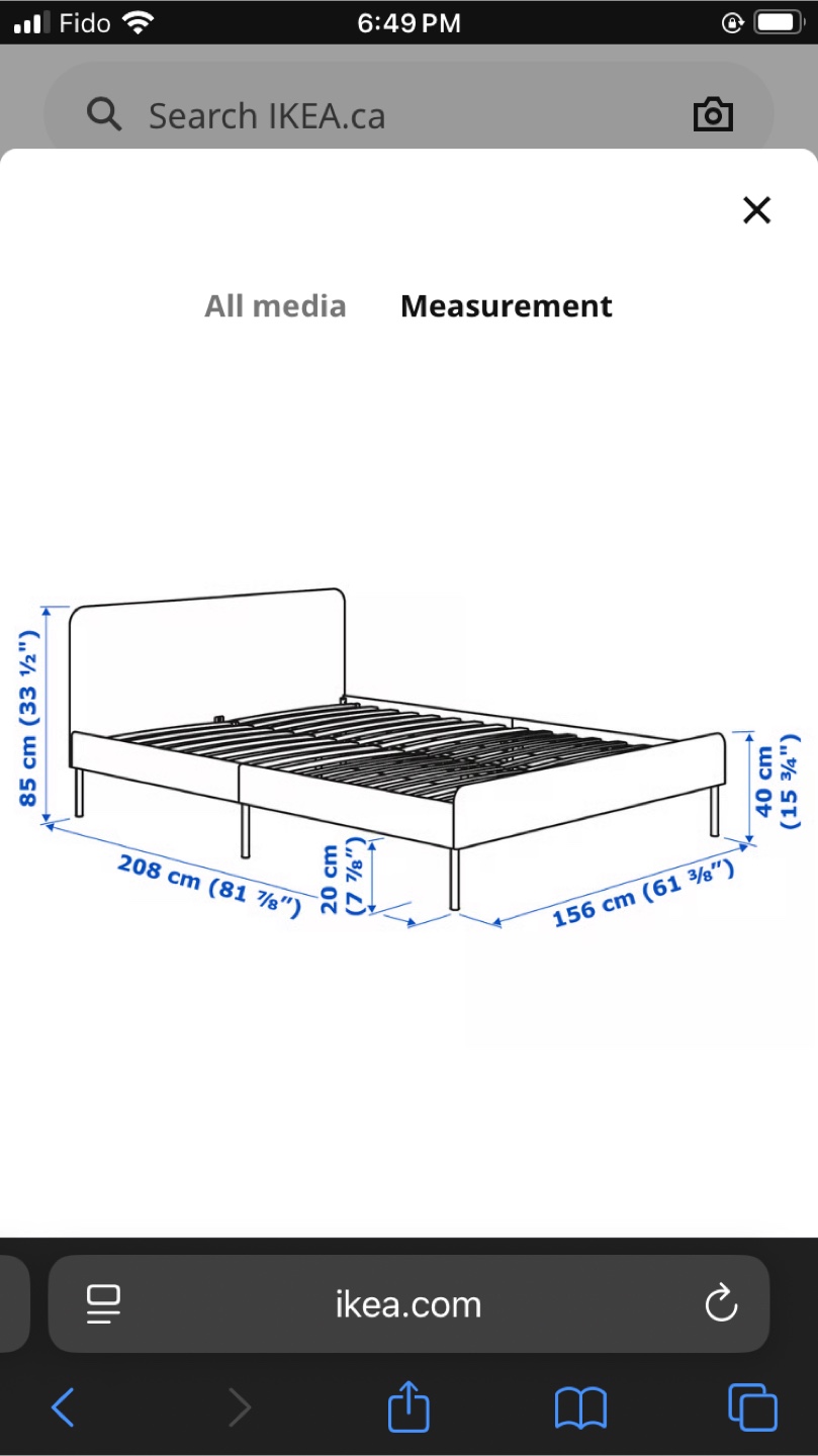 IKEA SLATTUM Bed Frame - Queen Size - photo 2