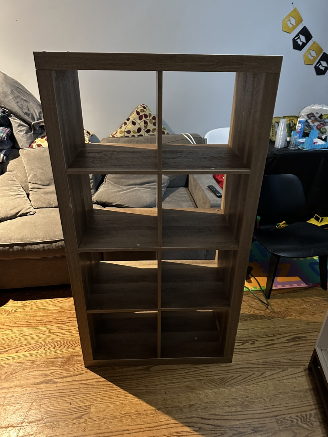 Brown Wooden Shelf Unit