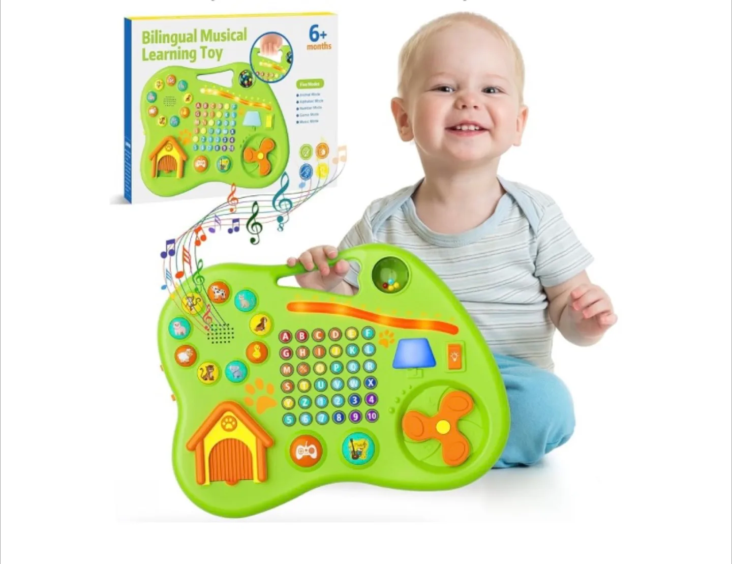 Bilingual Musical Learning Toy - 6+ Months thumbnail