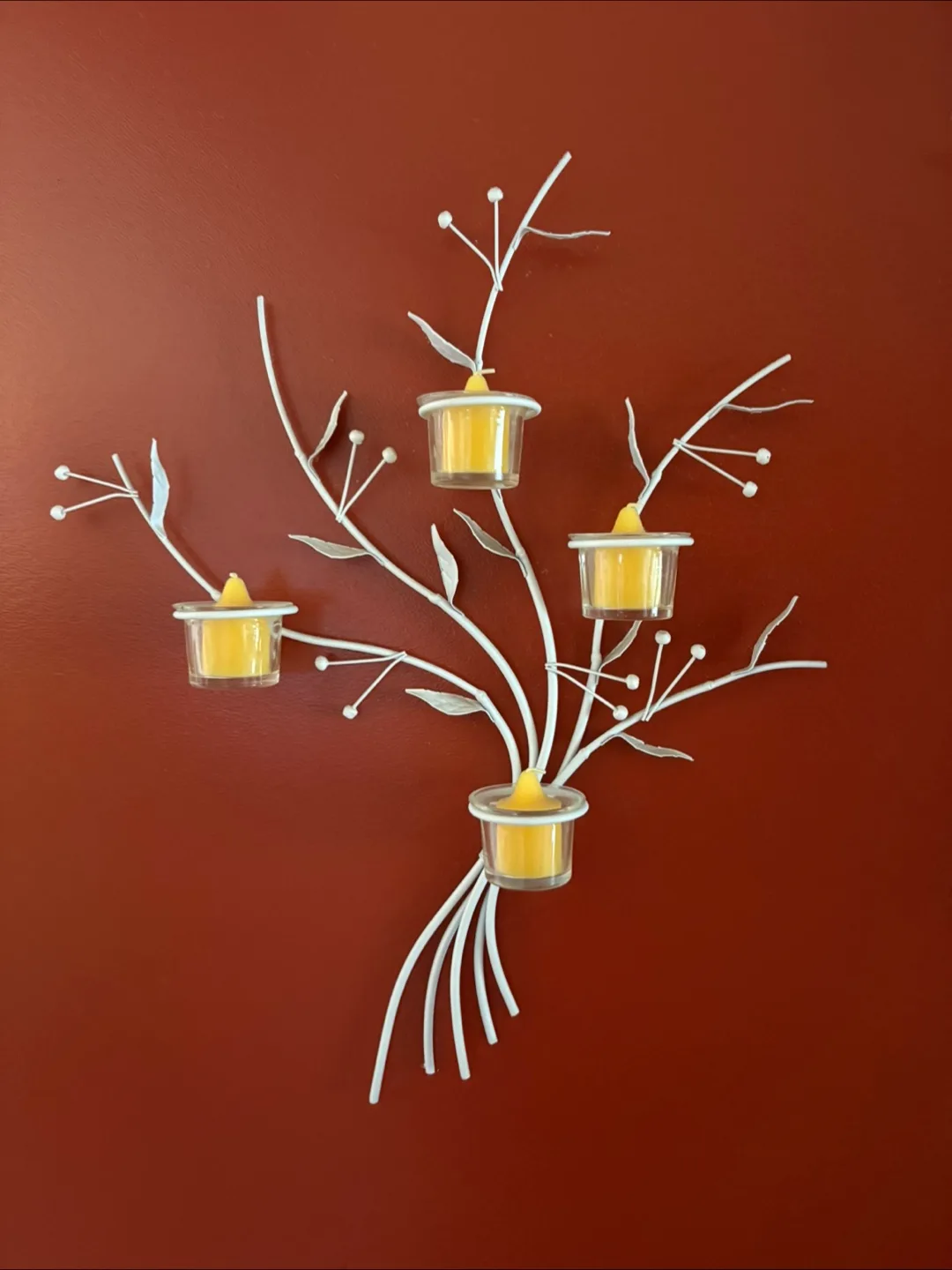 Metal Wall Design/Candles Holder Set of 2 thumbnail