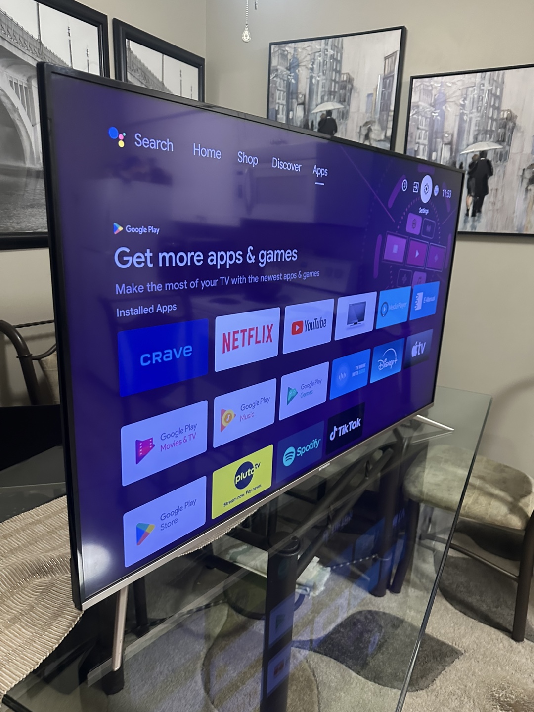 60-Inch Google Android Smart TV – Like New!