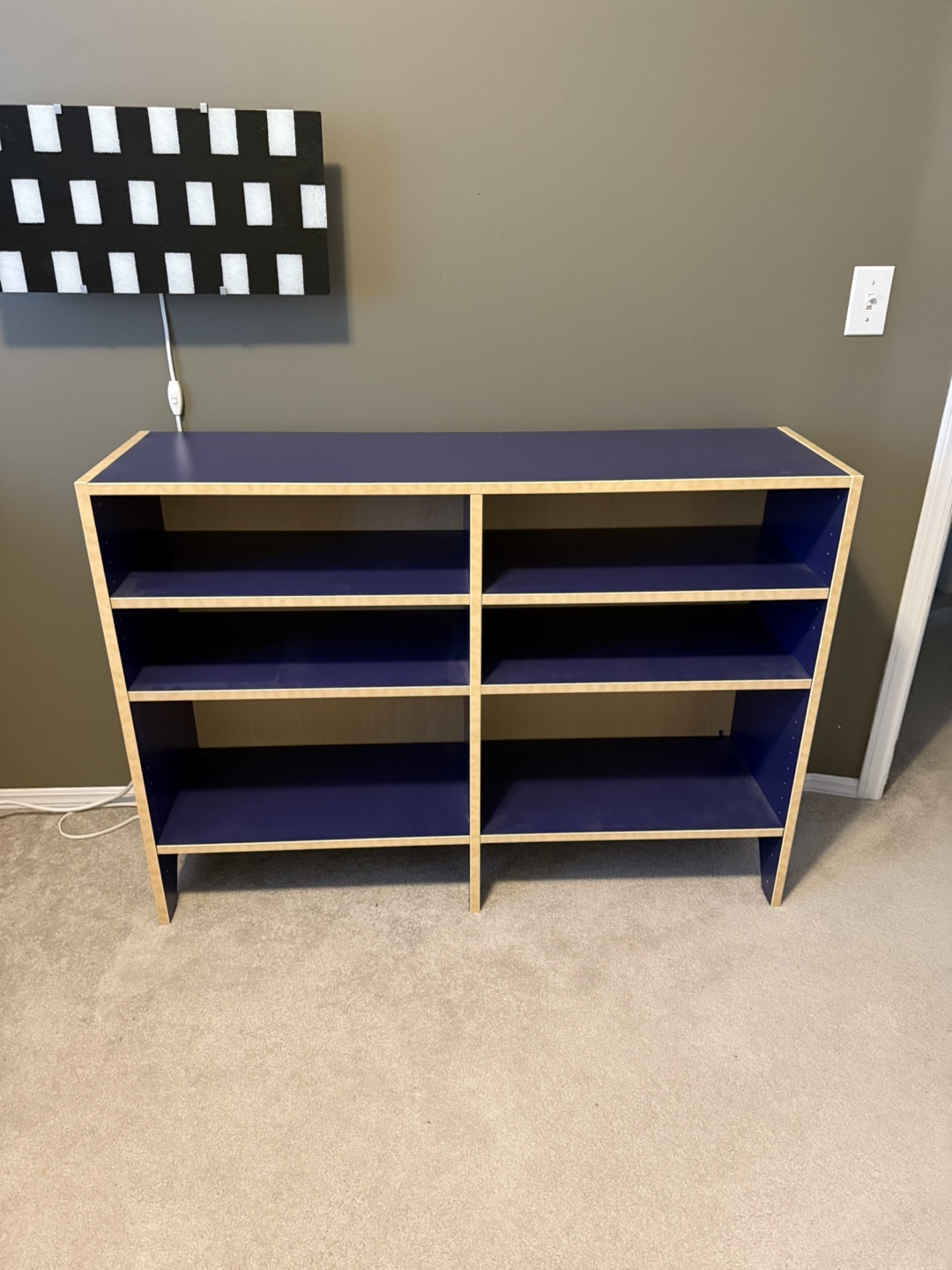 Blue Shelf Unit - Great Condition!