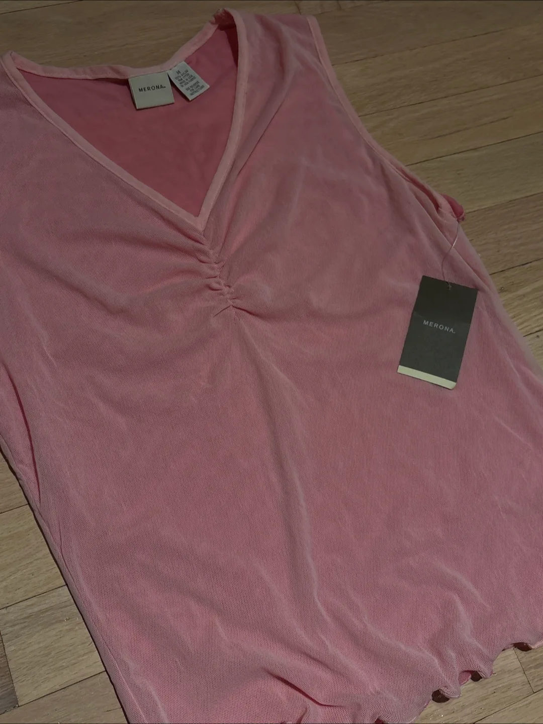 Merona Pink Tank Top - Size M thumbnail