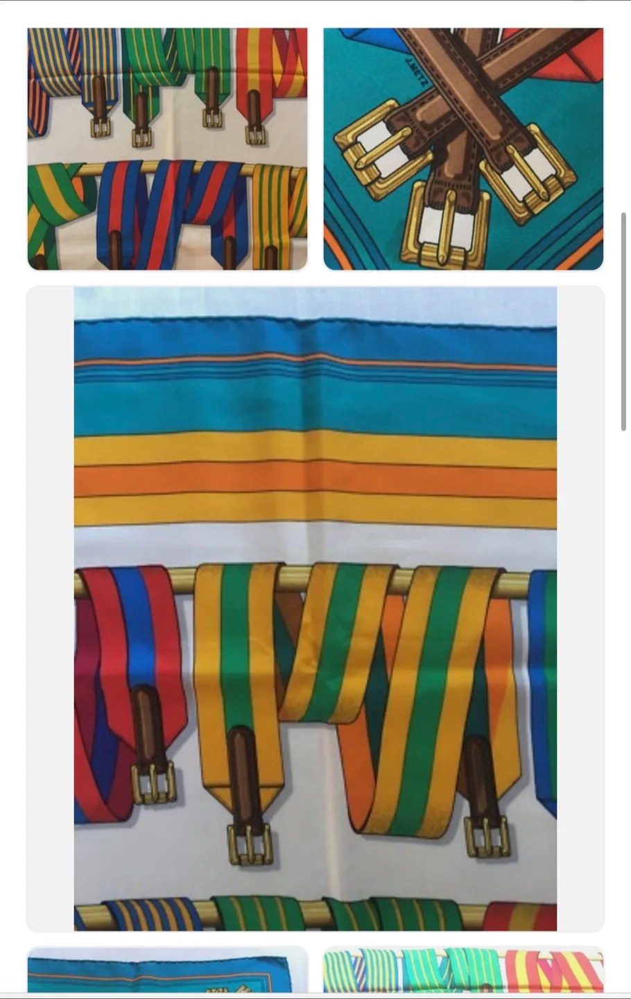 HERMES Paris FRANCE RARE 1990s SILK SCARF BY J METZ image indicator(2)