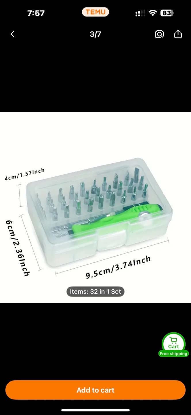 32 in 1 Multi-Function Screwdriver Set thumbnail