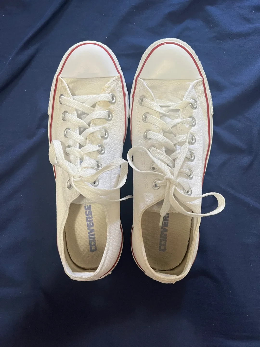 Converse All Star Low Top White Sneakers thumbnail