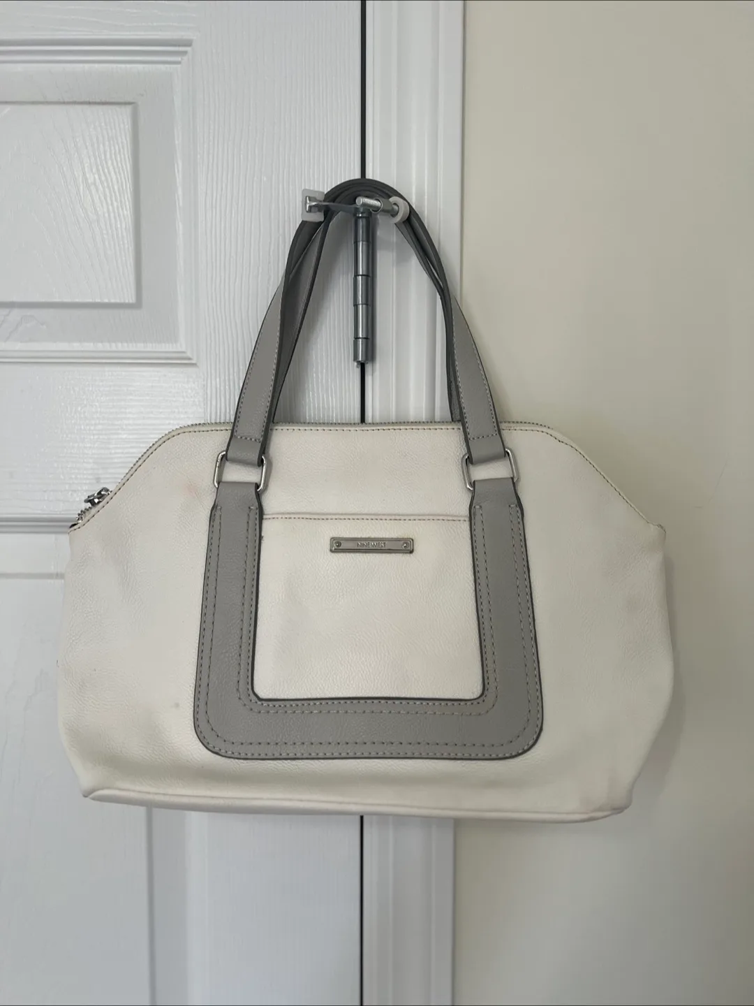 Nine West Cream/Grey Tote Bag thumbnail