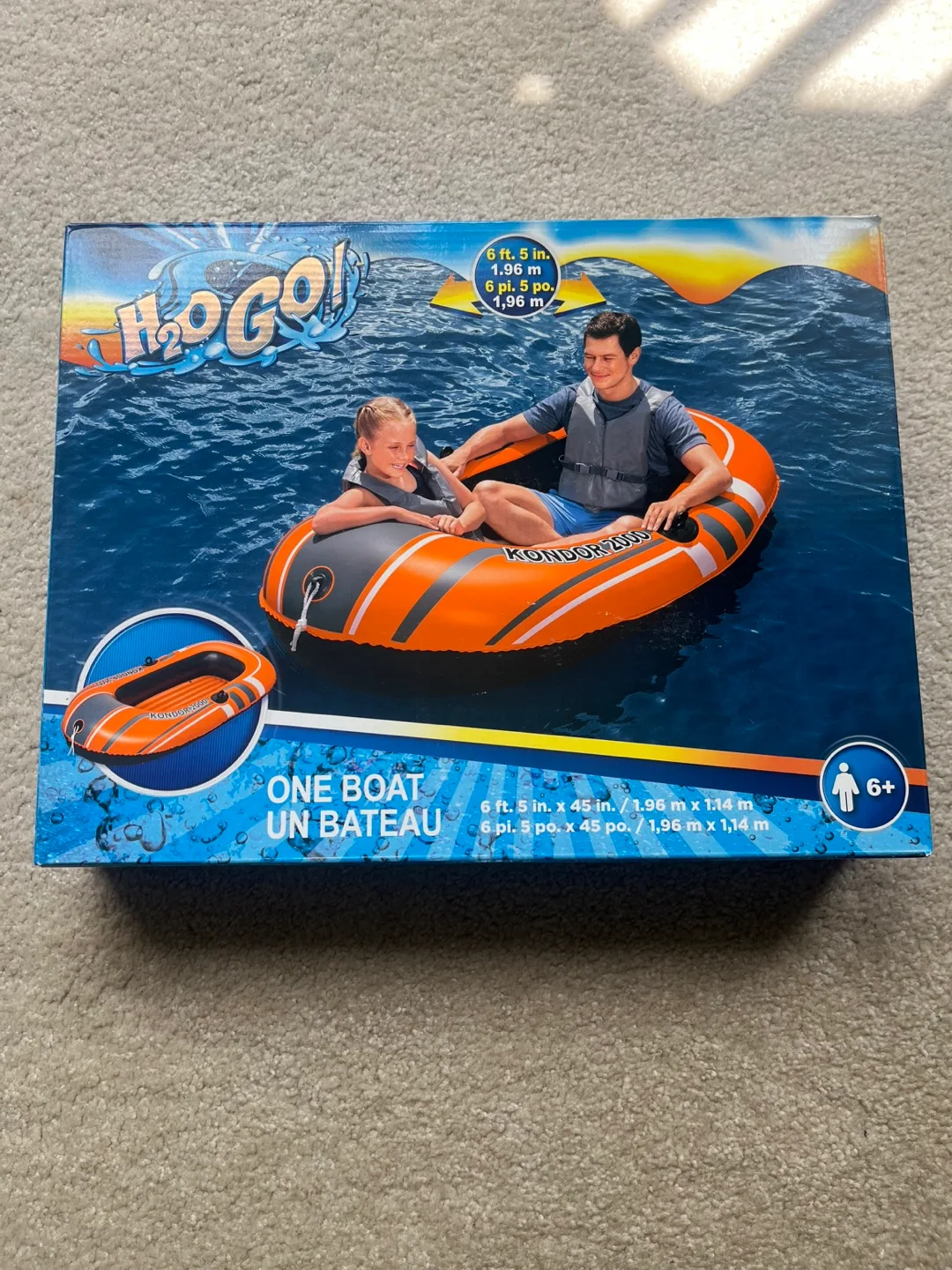 H2OGO! Kondor 2000 Inflatable Boat - New in Box! thumbnail