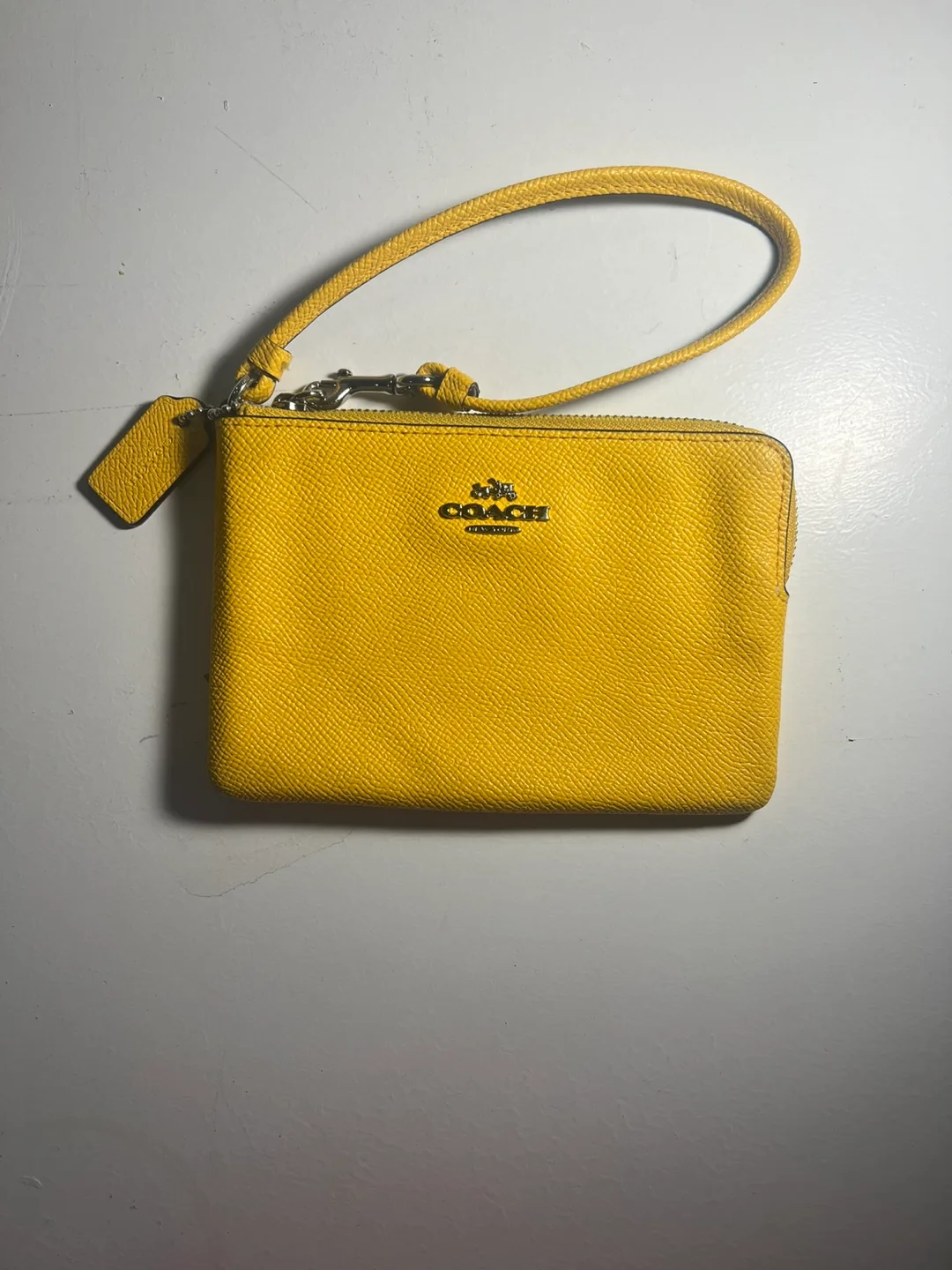 Coach Yellow Wristlet thumbnail