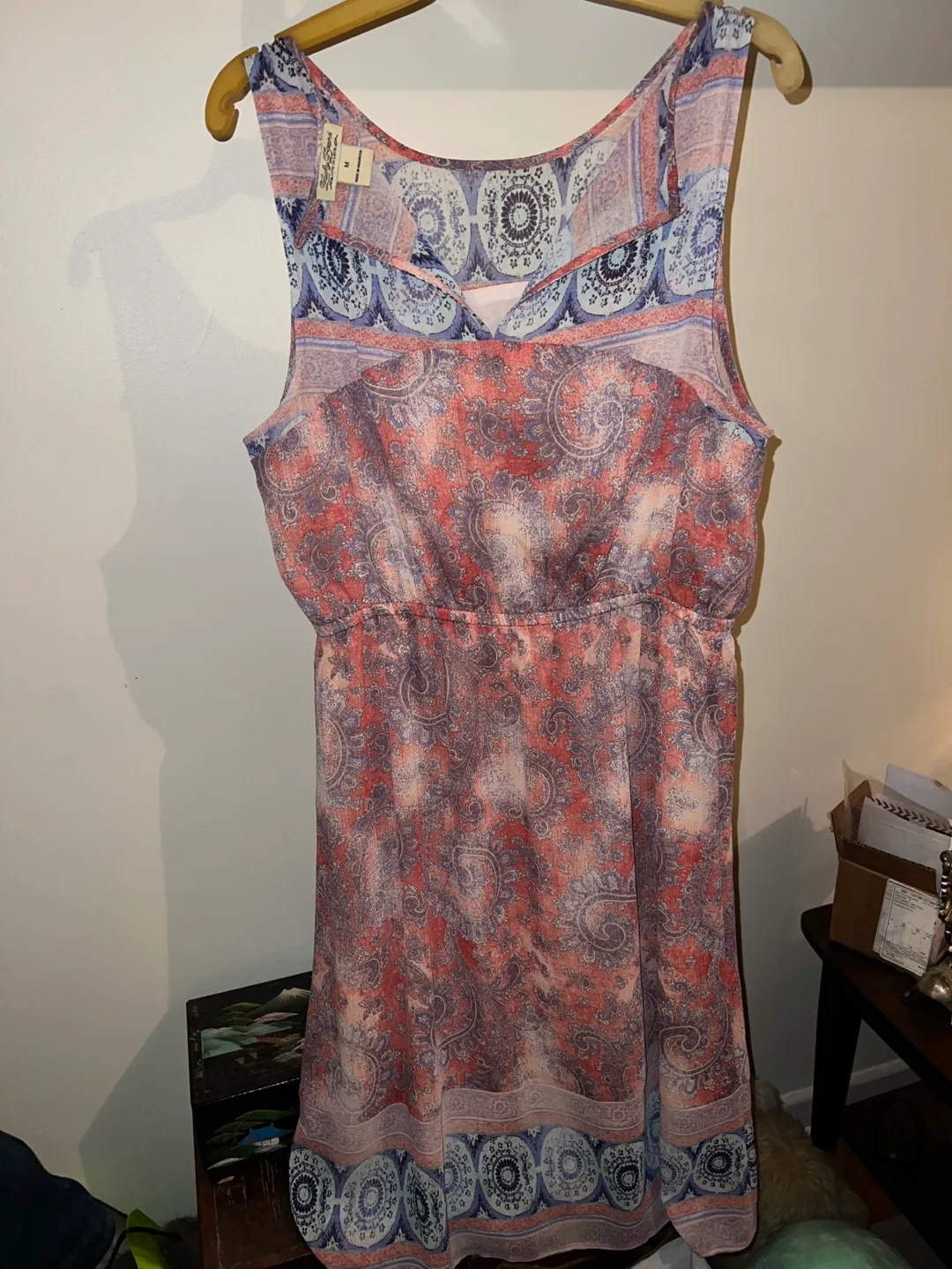 Lucky Brand Paisley Print Dress - Size M thumbnail