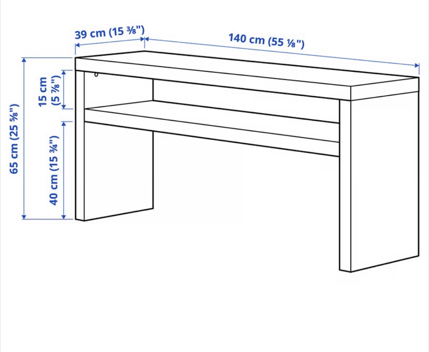IKEA Lack TV Unit - Black Brown - 55 1/8" - photo 4