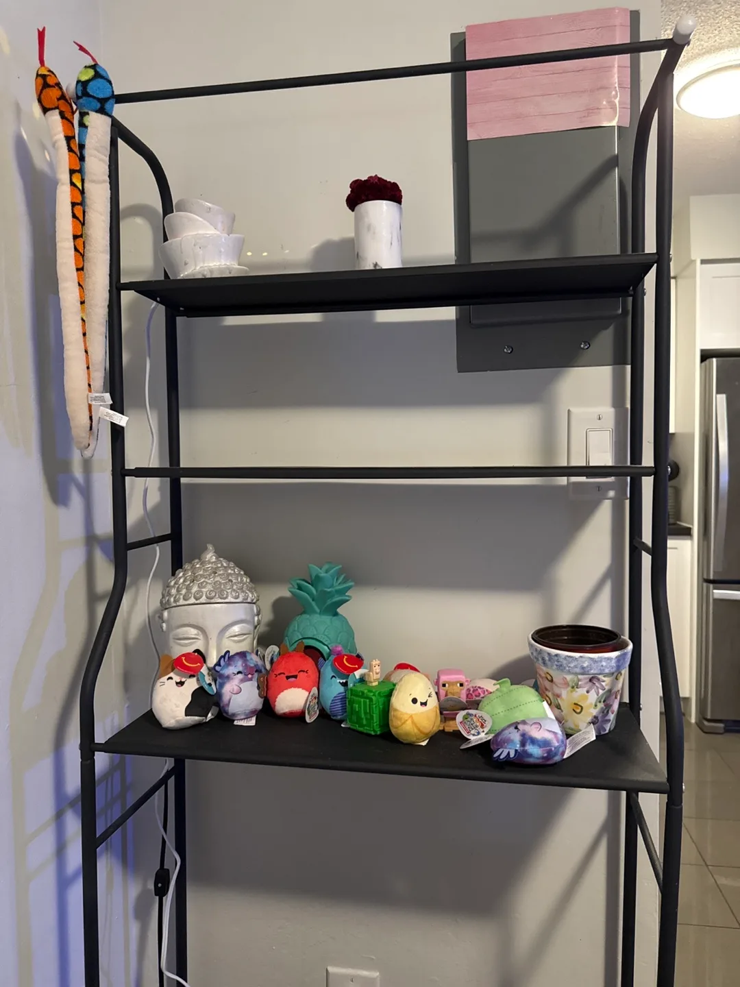 Black Metal Shelf Unit thumbnail