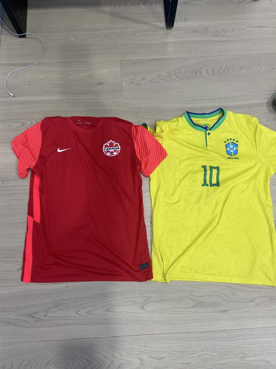 Nike Canada & Brazil Soccer Jerseys