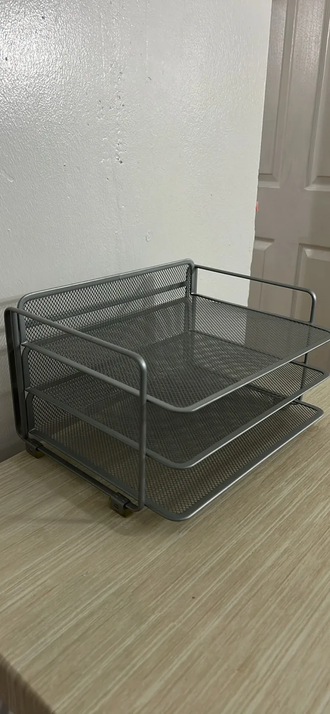 Metal Mesh 3-Tier Desk Organizer thumbnail