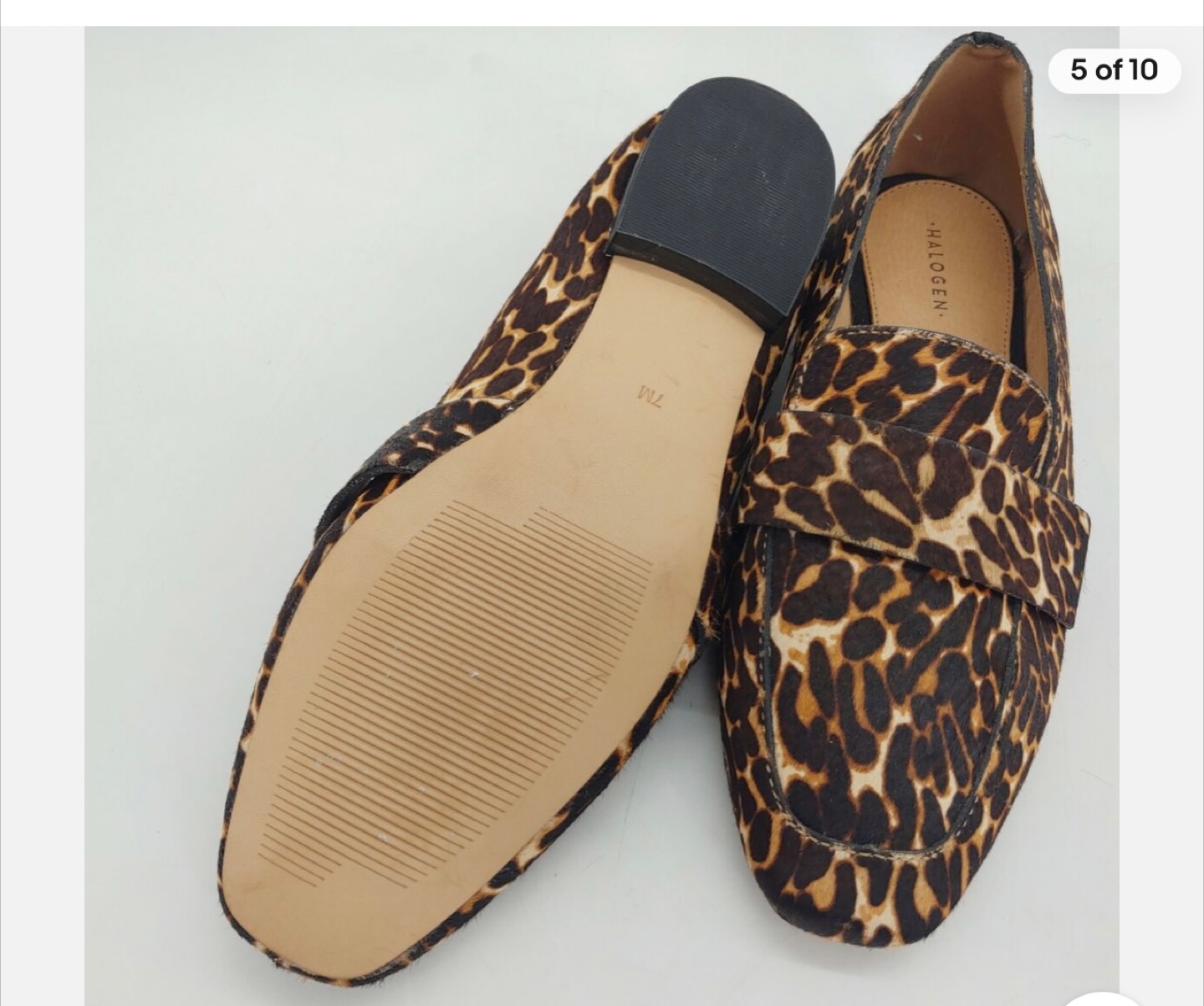 Halogen Leopard Print Loafers - size 6M - photo 2