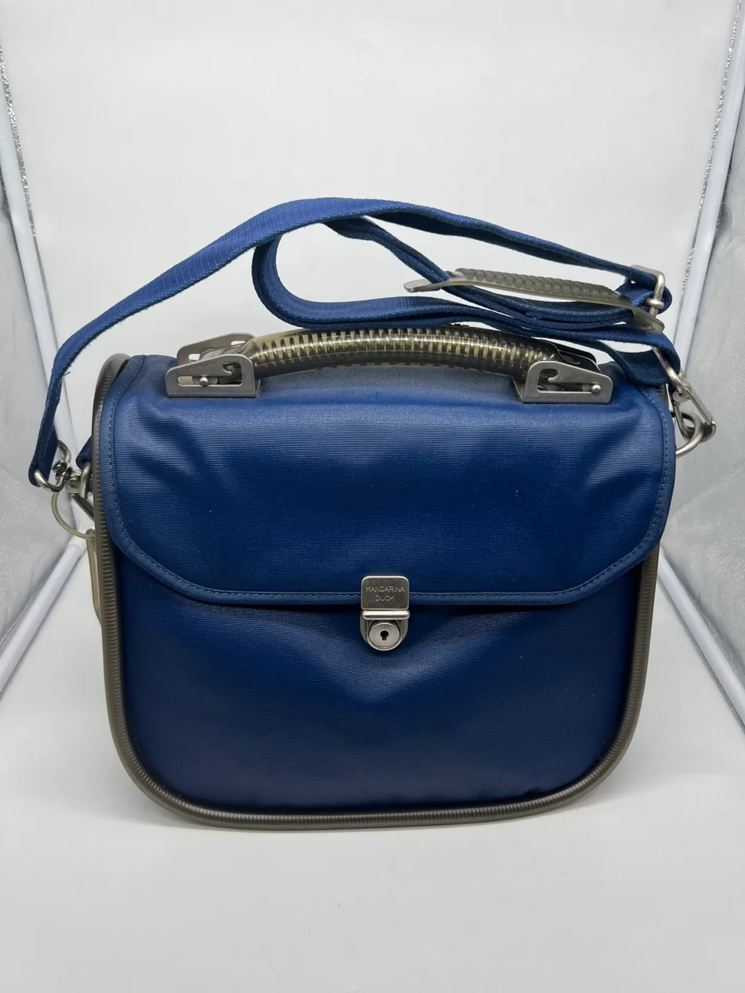 Mandarina Duck Sistema Vintage Blue Crossbody Bag thumbnail