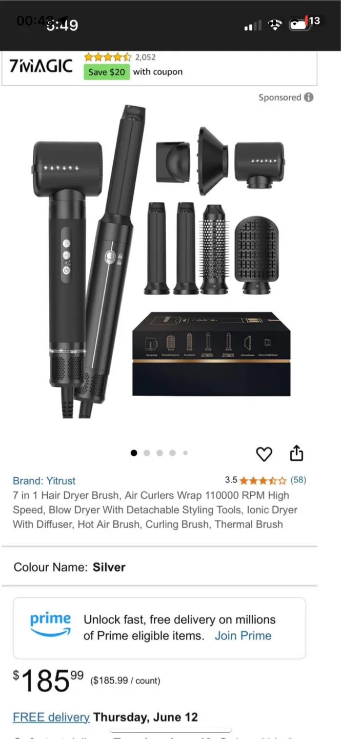 Yitrust 7 in 1 Hair Dryer Brush - New image indicator(3)