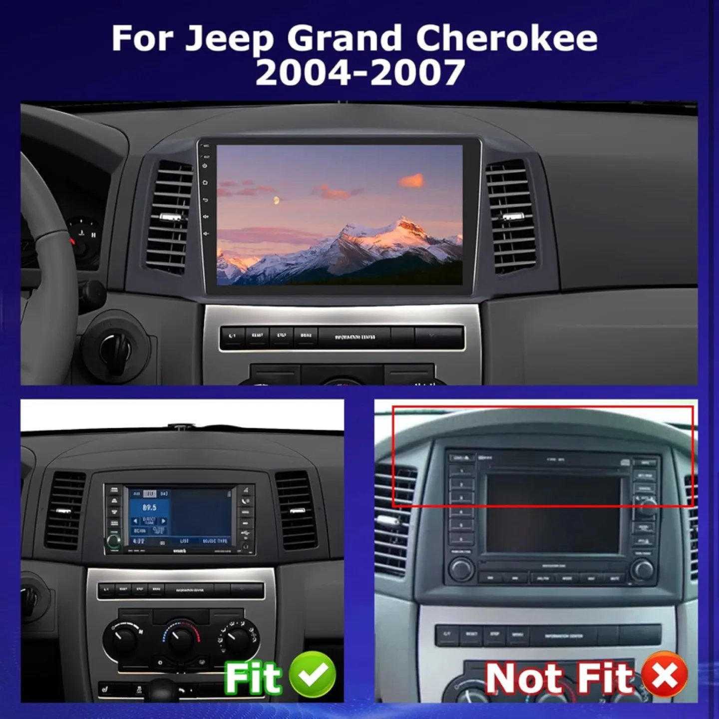 Jeep Grand Cherokee 2004-2007 Car Stereo System image indicator(2)
