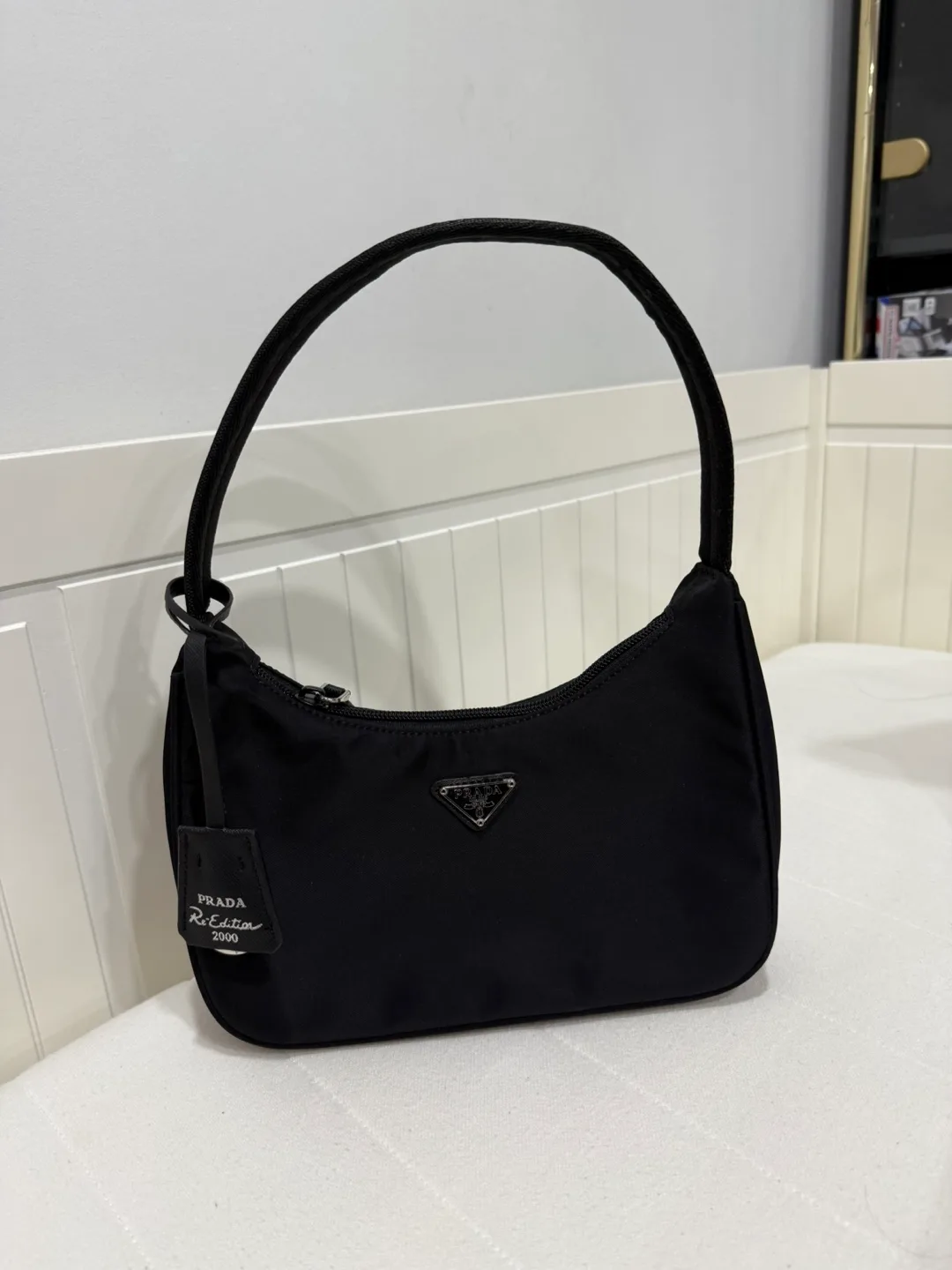 Prada Re-Edition 2000 Nylon Mini Bag - Black thumbnail
