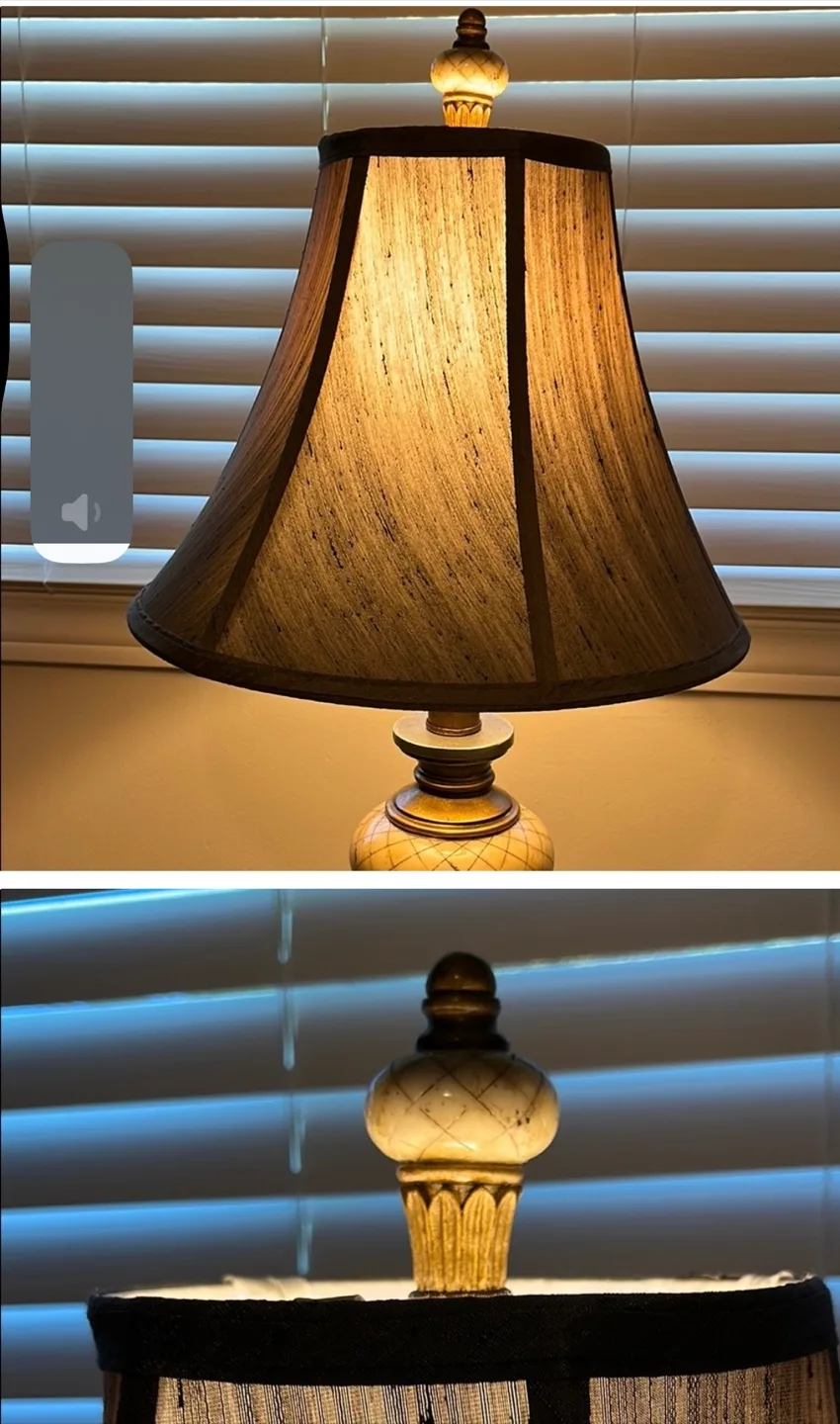 Vintage Style Table Lamp with stone accent image indicator(3)
