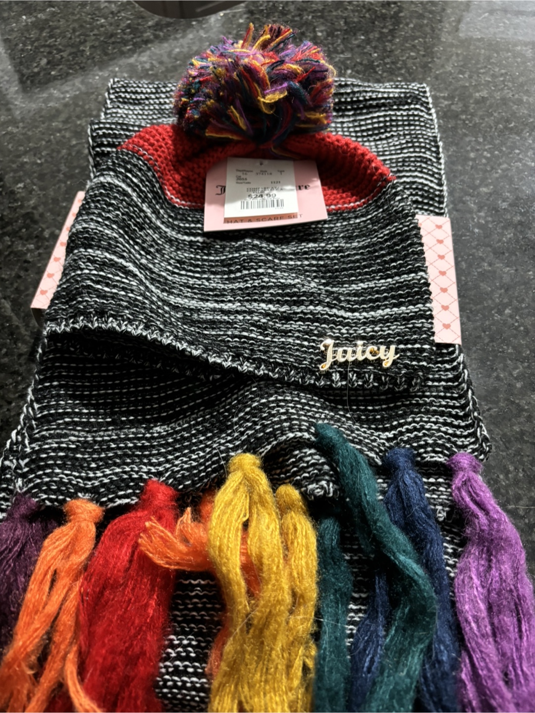 Juicy Couture Hat & Scarf Set - New