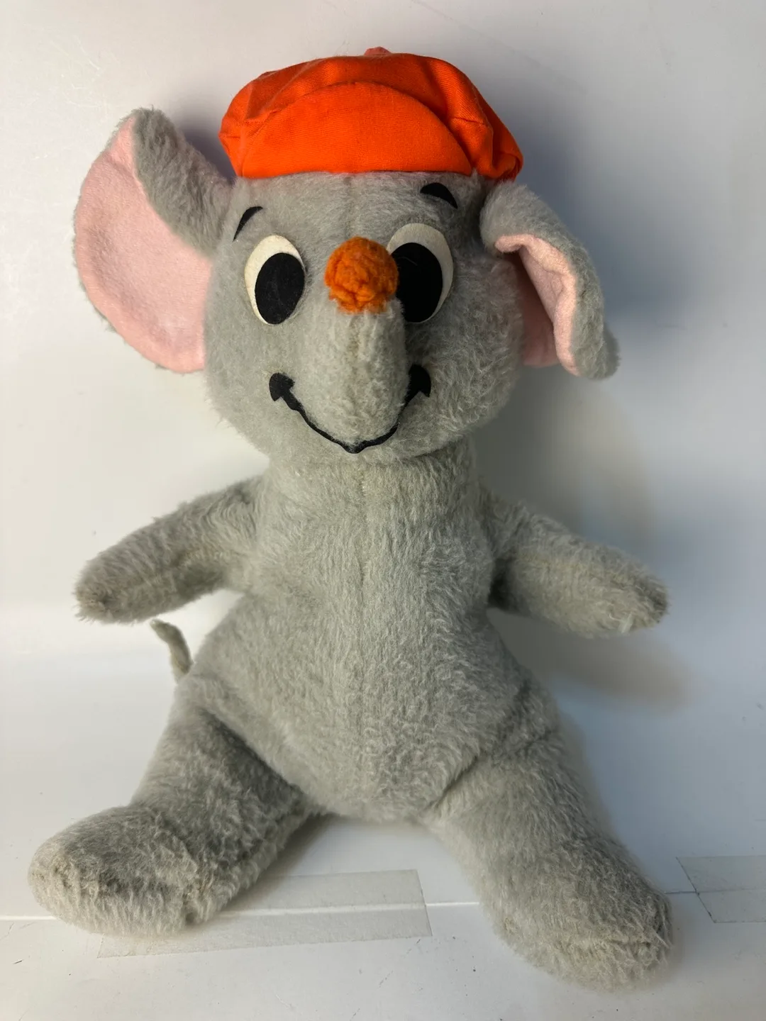 Vintage Walt Disney The Rescuers Bernard 15" Mouse Plush thumbnail