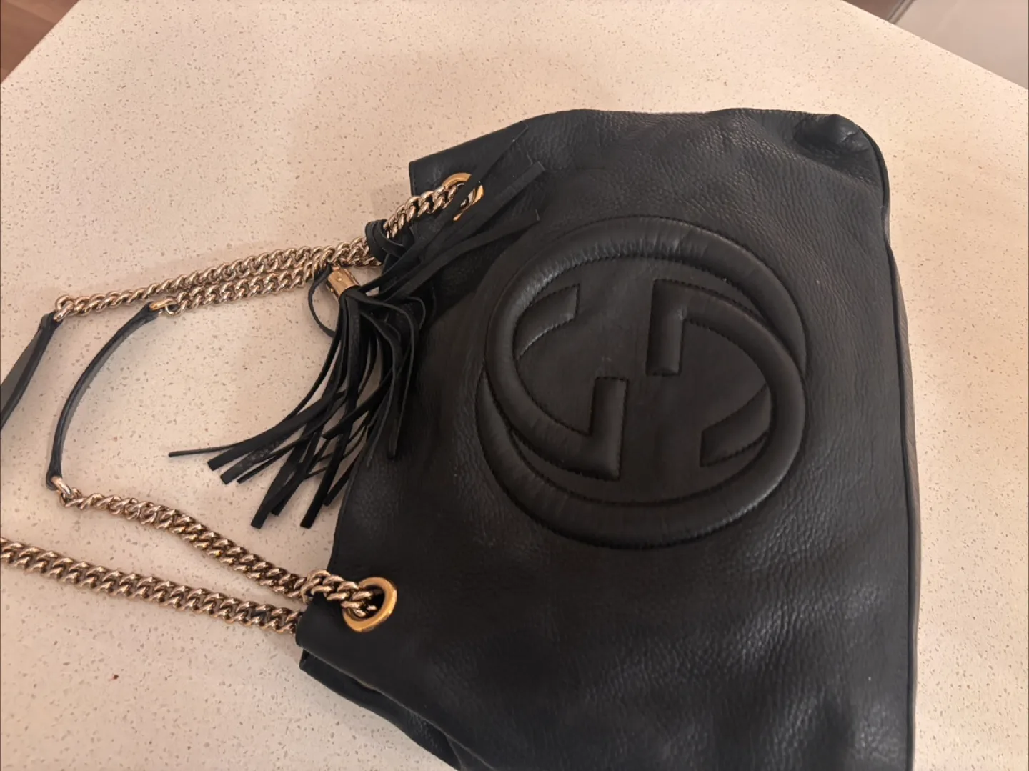 Gucci soho Black Leather Chain Shoulder Bag image indicator(2)