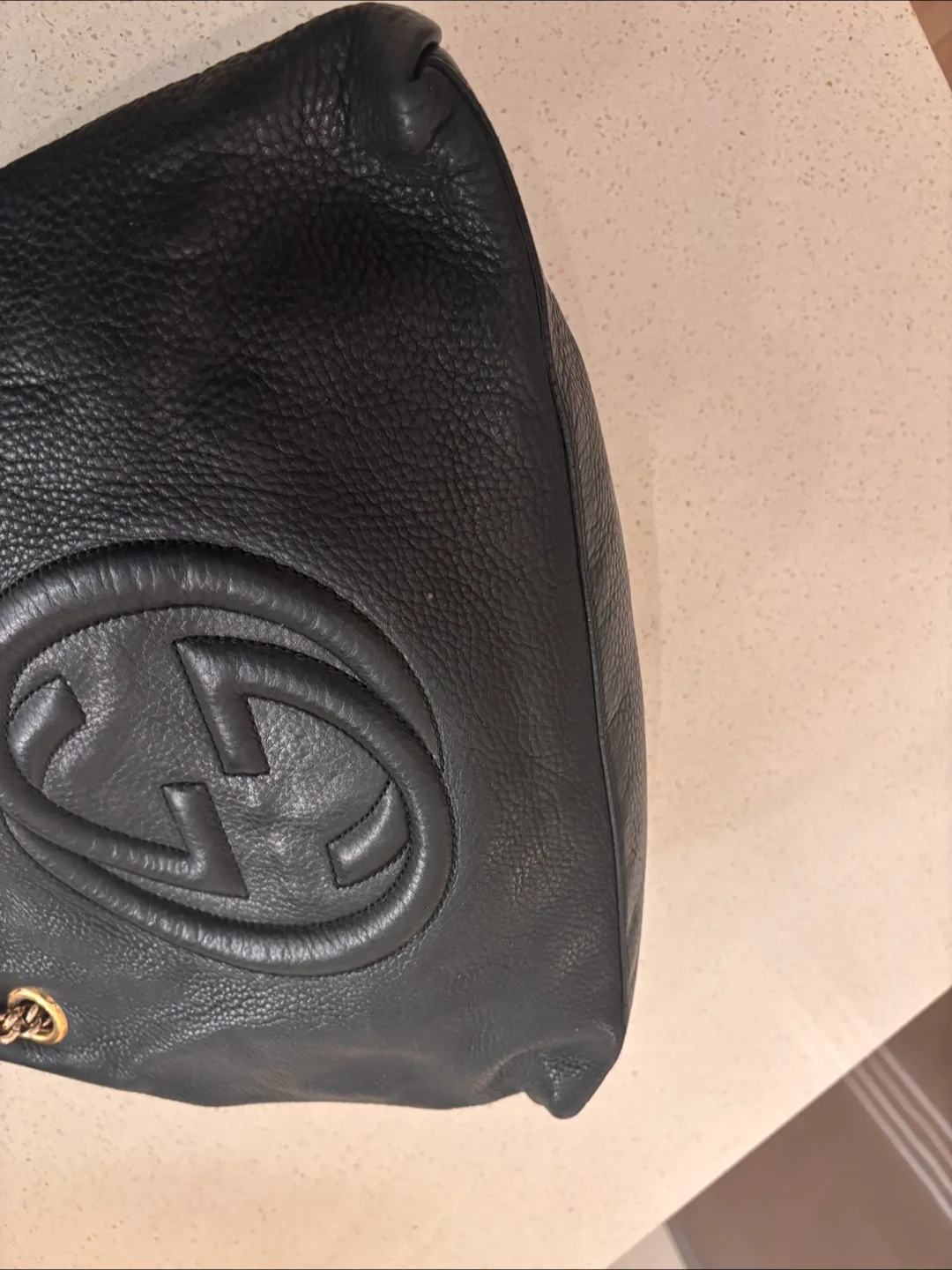 Gucci soho Black Leather Chain Shoulder Bag image indicator(7)