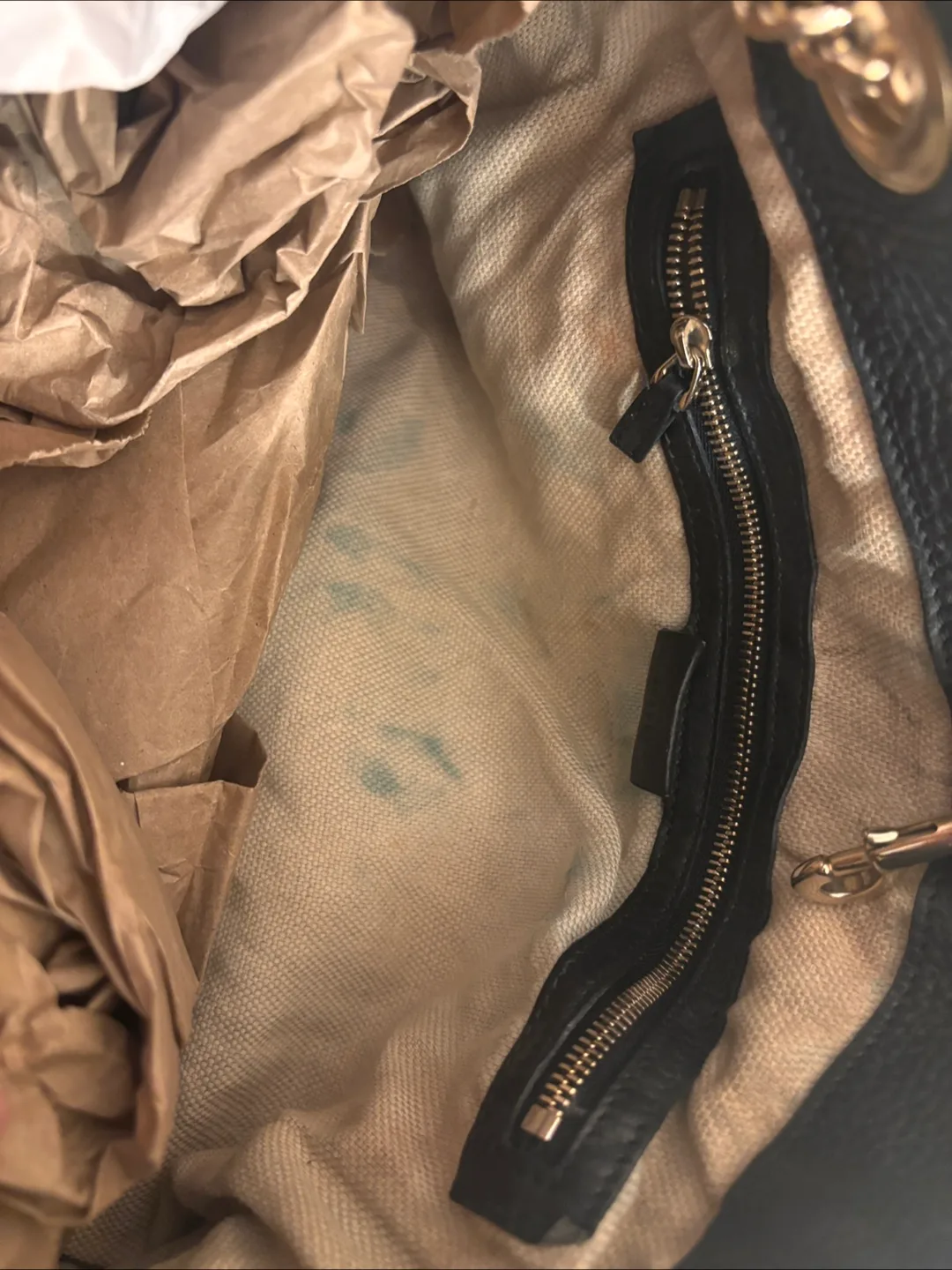 Gucci soho Black Leather Chain Shoulder Bag image indicator(8)