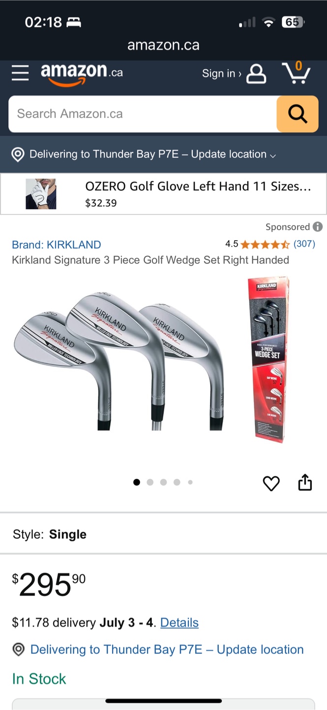BRAND NEW) Kirkland Signature 3-Piece Golf Wedge Set | Karrot