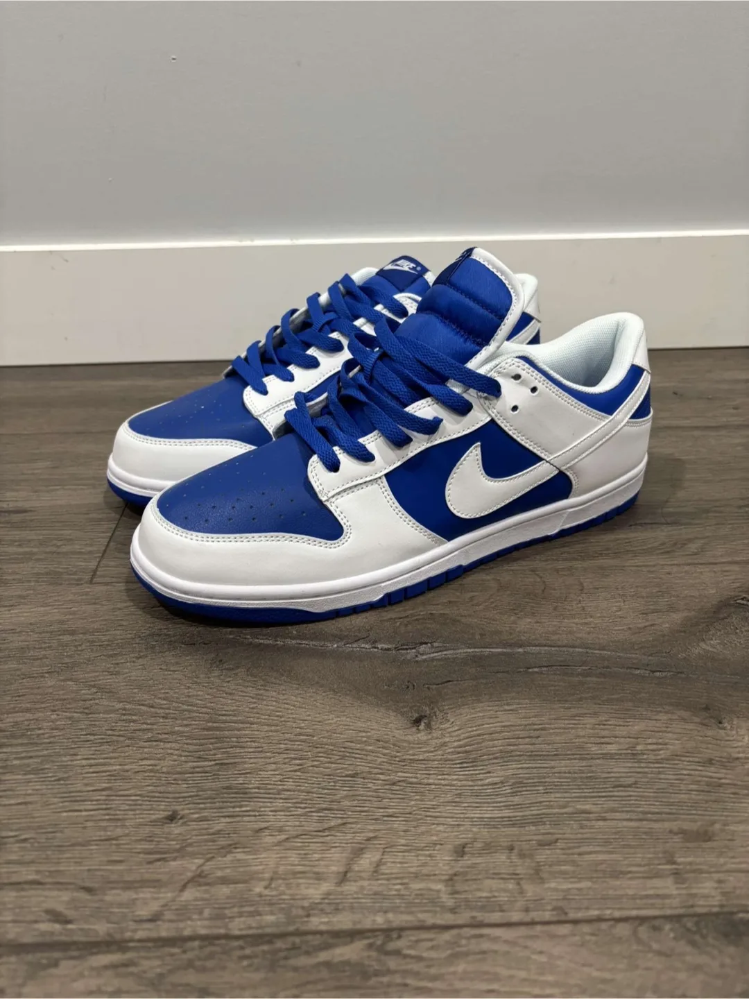 Nike Dunk Low White/Royal Blue thumbnail