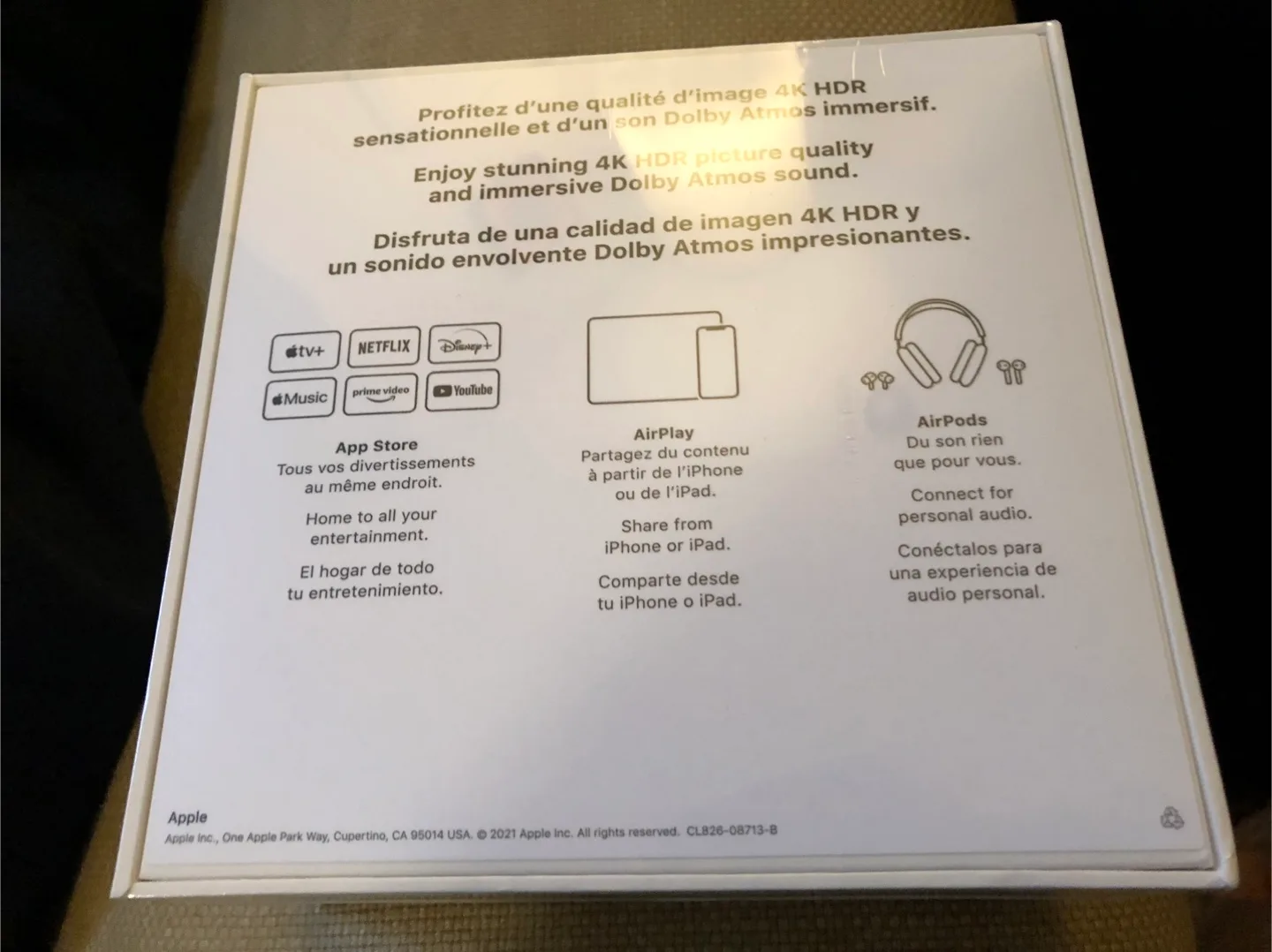 New SEALED Apple TV 4K (32GB) with Remote image indicator(3)