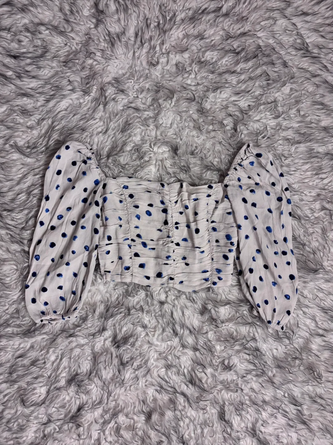 Wilfred ‘Lolita’ Blouse - Birch / Classic Navy thumbnail