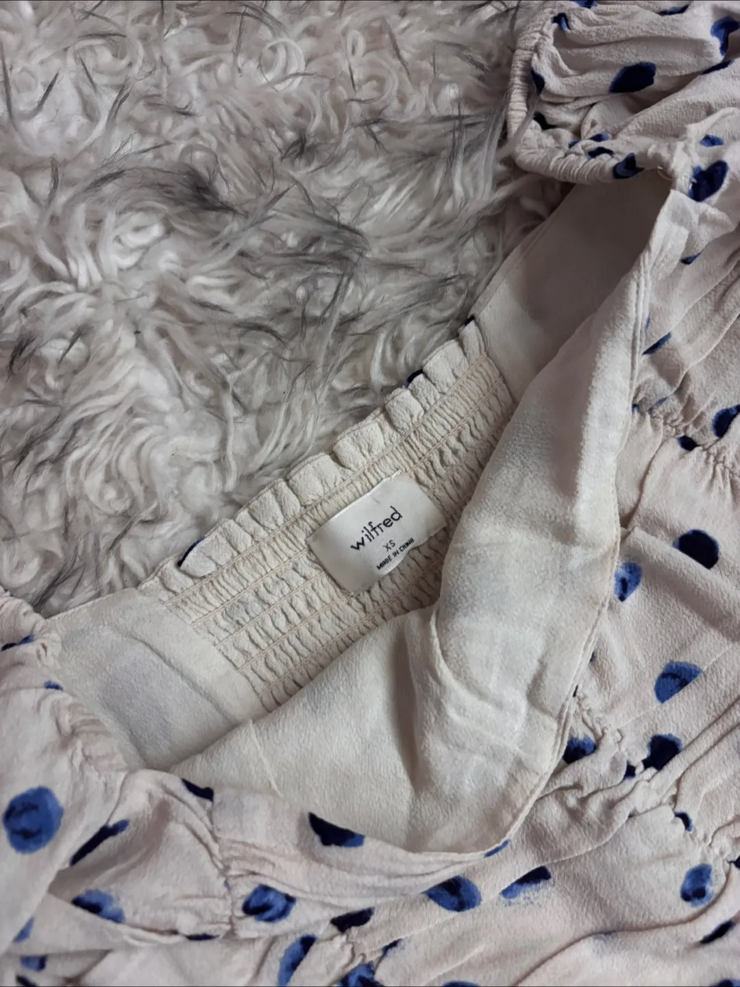 Wilfred ‘Lolita’ Blouse - Birch / Classic Navy image indicator(3)