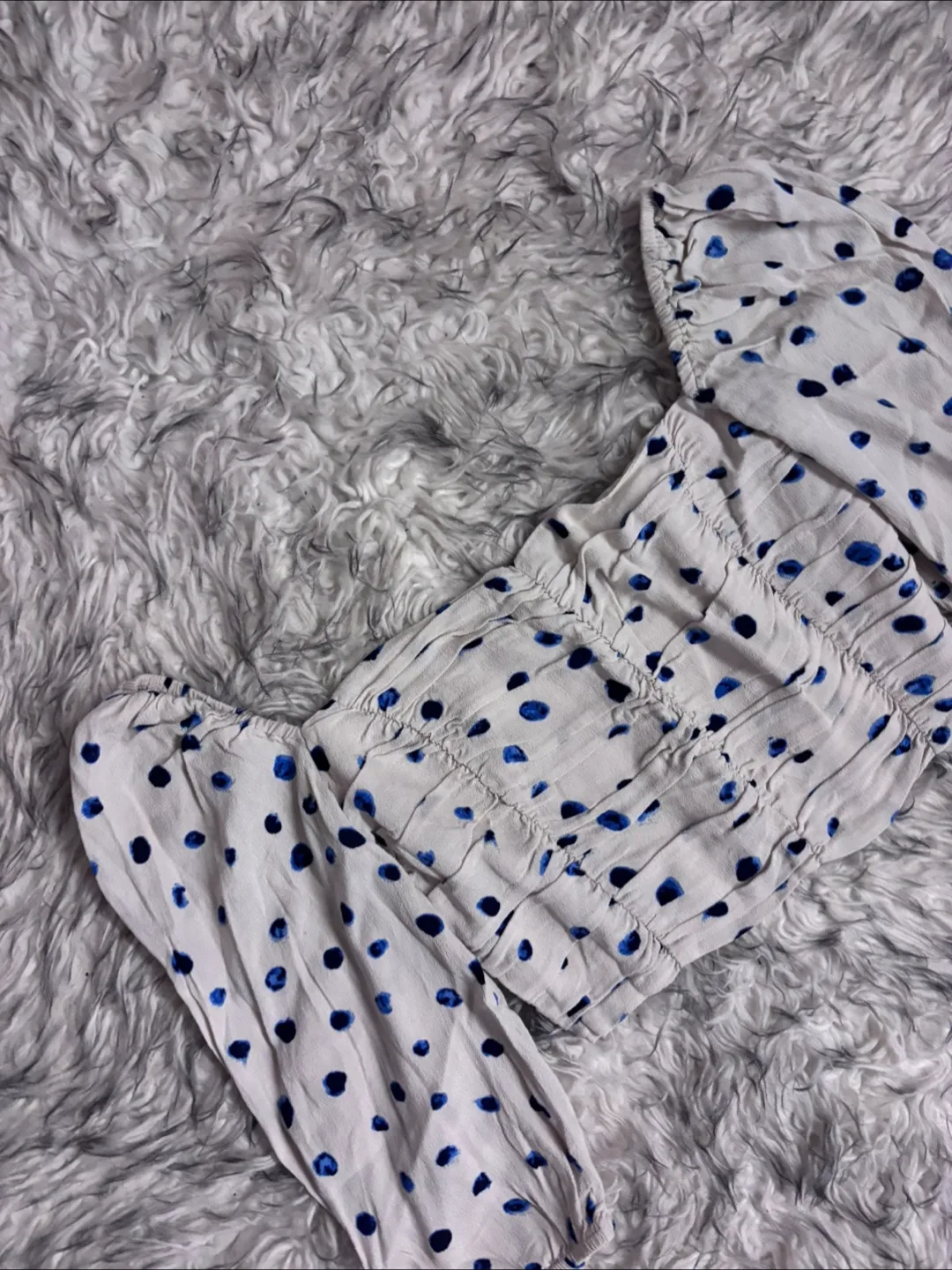 Wilfred ‘Lolita’ Blouse - Birch / Classic Navy image indicator(2)