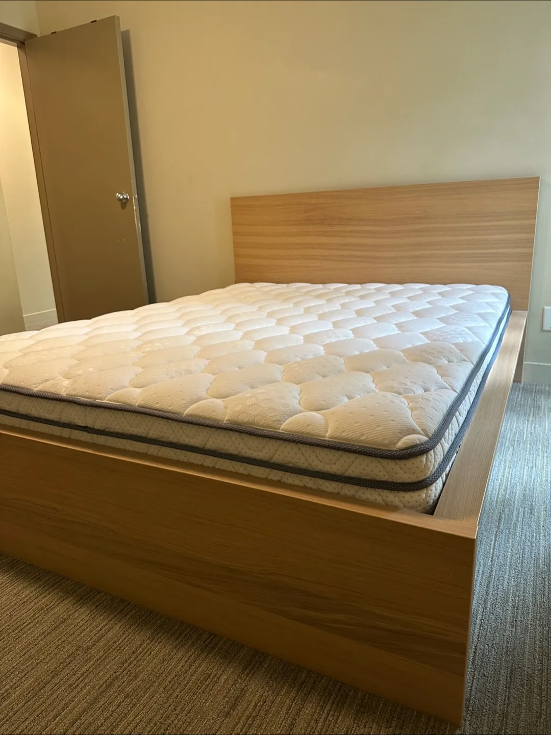 Ikea Oak special color Queen bed frame * Free delivery thumbnail