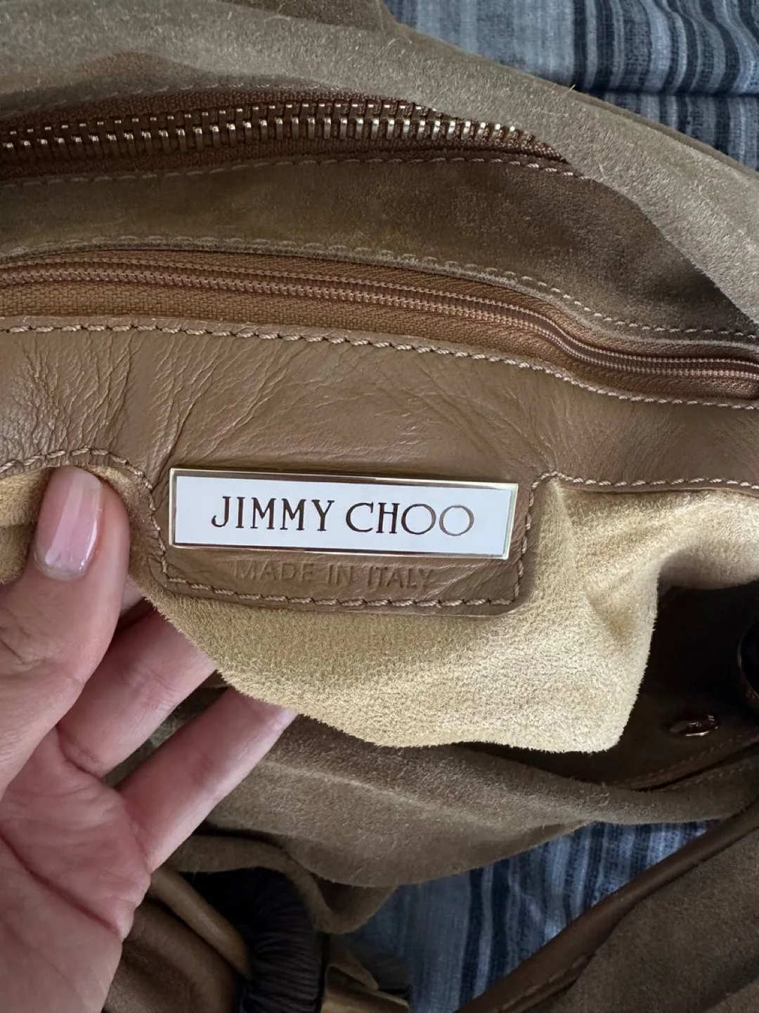 Jimmy Choo Suede Hobo Bag image indicator(3)