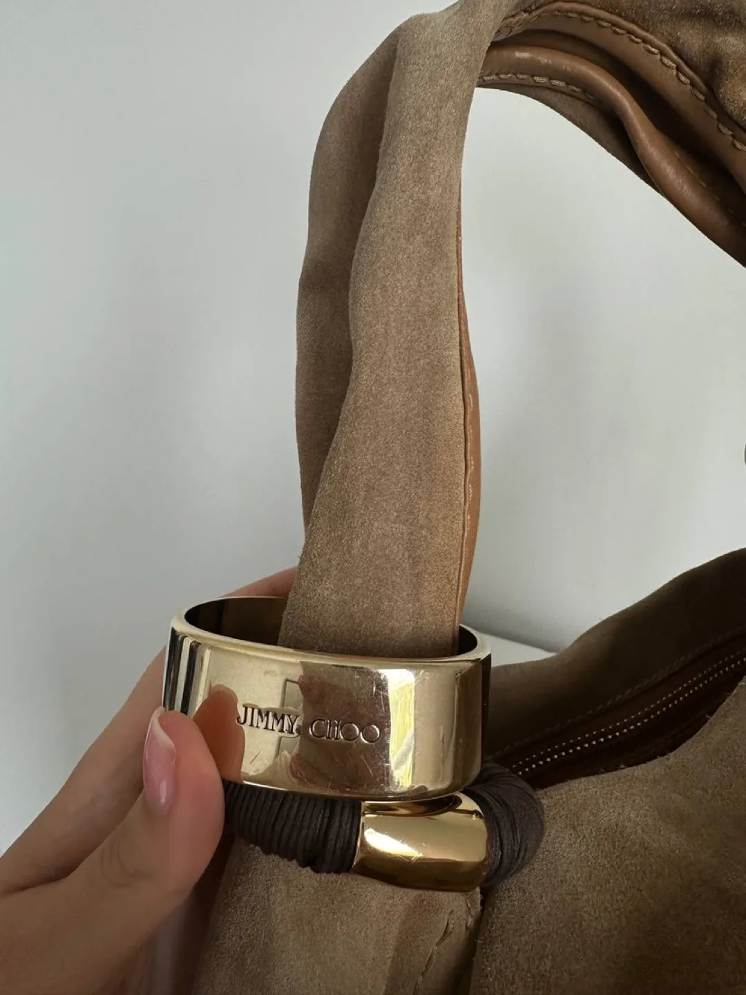 Jimmy Choo Suede Hobo Bag image indicator(4)