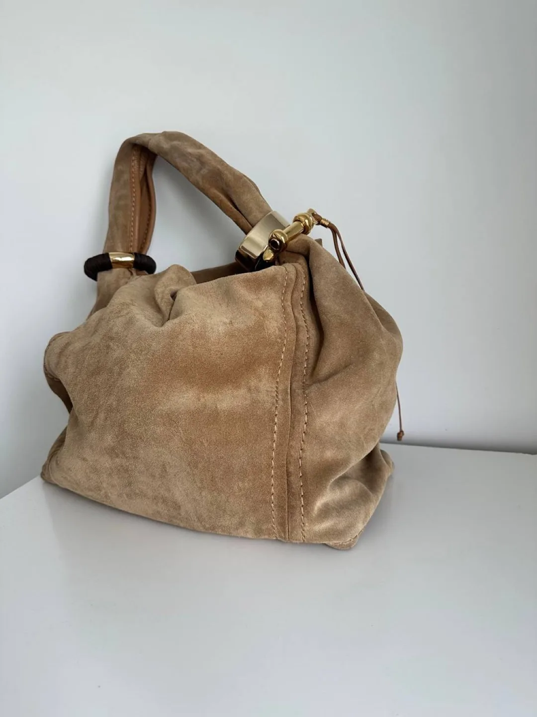Jimmy Choo Suede Hobo Bag image indicator(2)